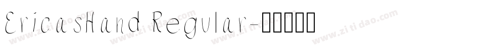 EricasHand Regular字体转换